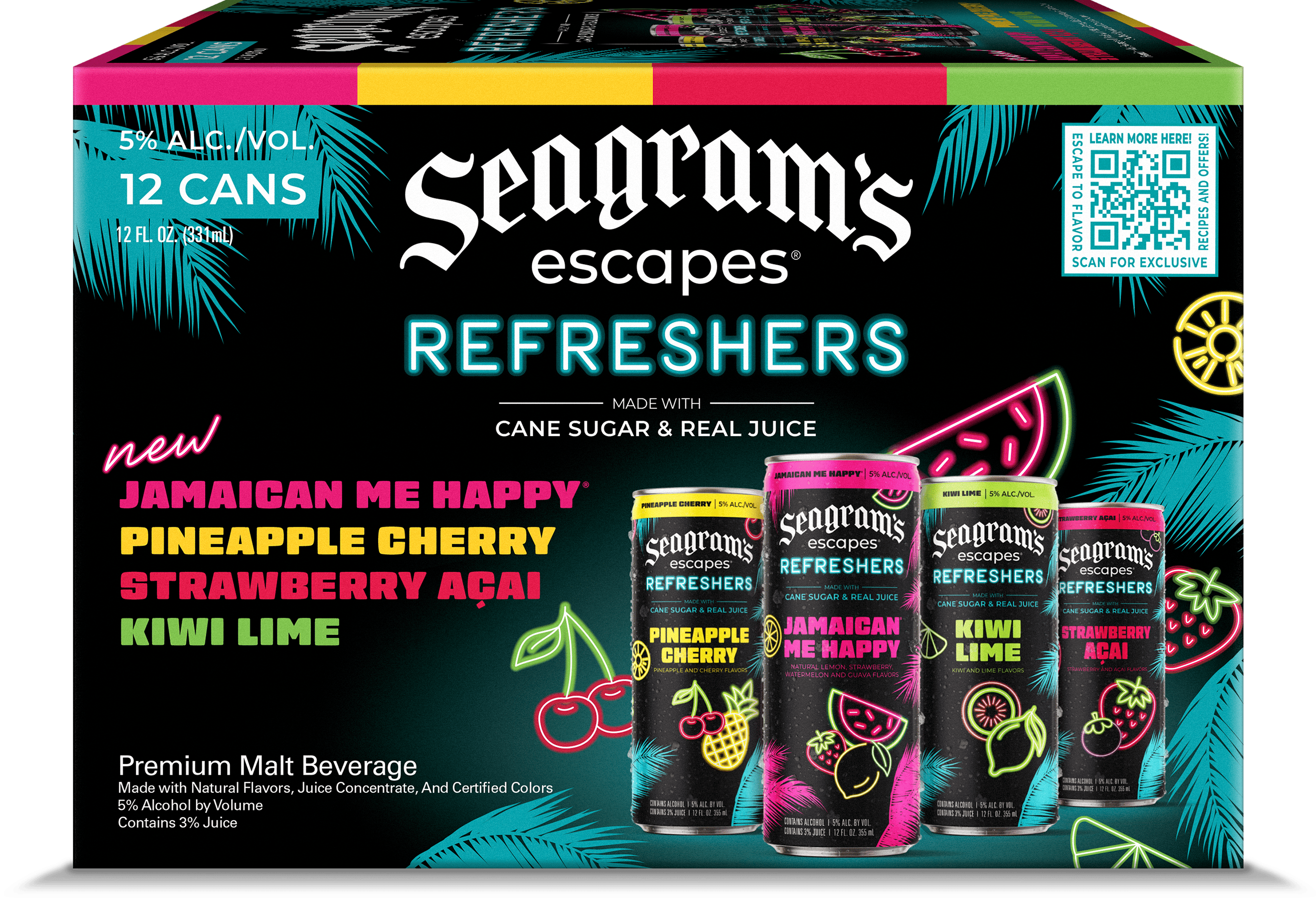A 12-Pack of Seagram's Escapes Refreshers