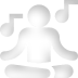 Icon of a person meditating